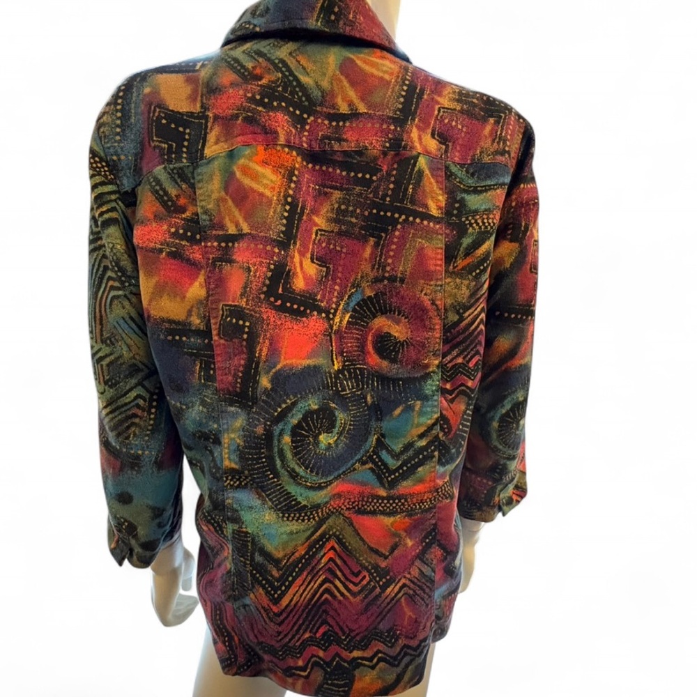 Chico's Multicolor Abstract Jacket - Picture 2 of 3